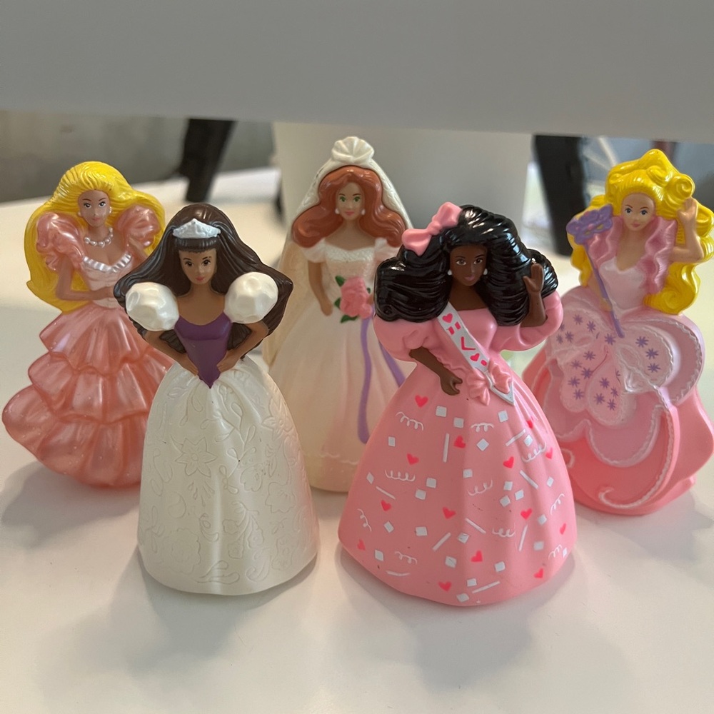 McDonald's / Mattel Vintage 1991 Happy Meal Princess Barbie - full set